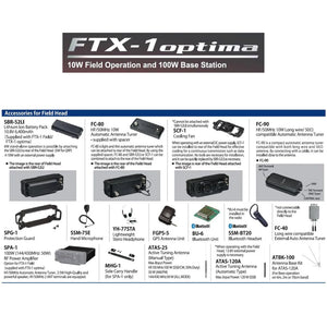 Yaesu FTX-1-OPTIMA HF/50/144/430MHz SDR All Mode Base/Portable Transceiver - RFCharge