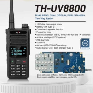 TYT TH-UV8800 Dual Band FM Transceiver with Cross Band Repeating Support - RFCharge