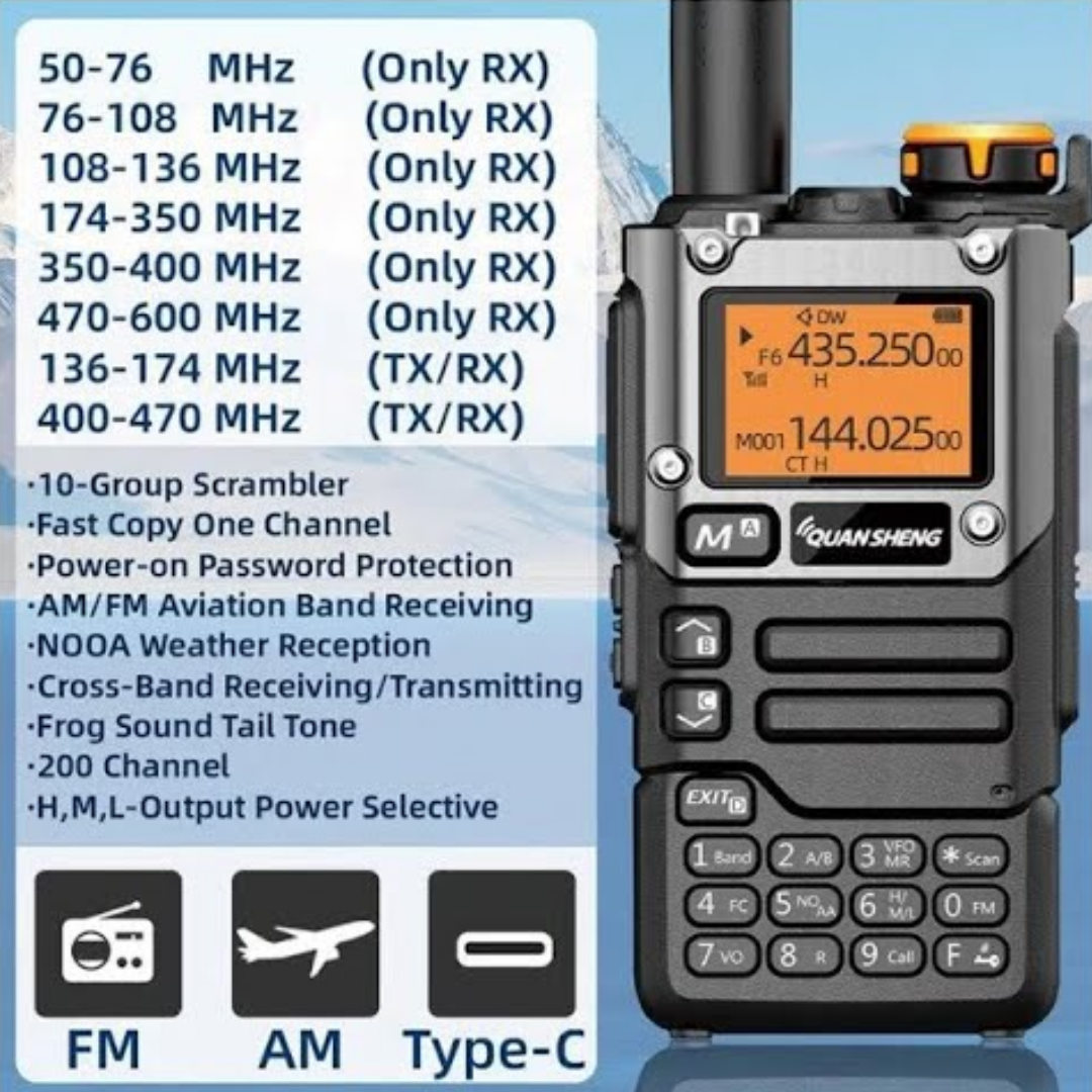 Quansheng UV-K5(8) Dual Band FM Transceiver - RFCharge