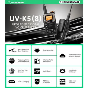 Quansheng UV-K5(8) Dual Band FM Transceiver - RFCharge