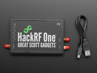 Software Defined Radio (SDR) receiver displaying RF spectrum and waterfall signals