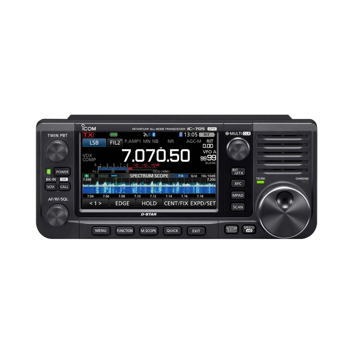 ICOM IC-705 Portable Transceiver for HF/50/144/430 MHz All Mode ICOM IC-705 Portable Transceiver for HF/50/144/430 MHz All Mode