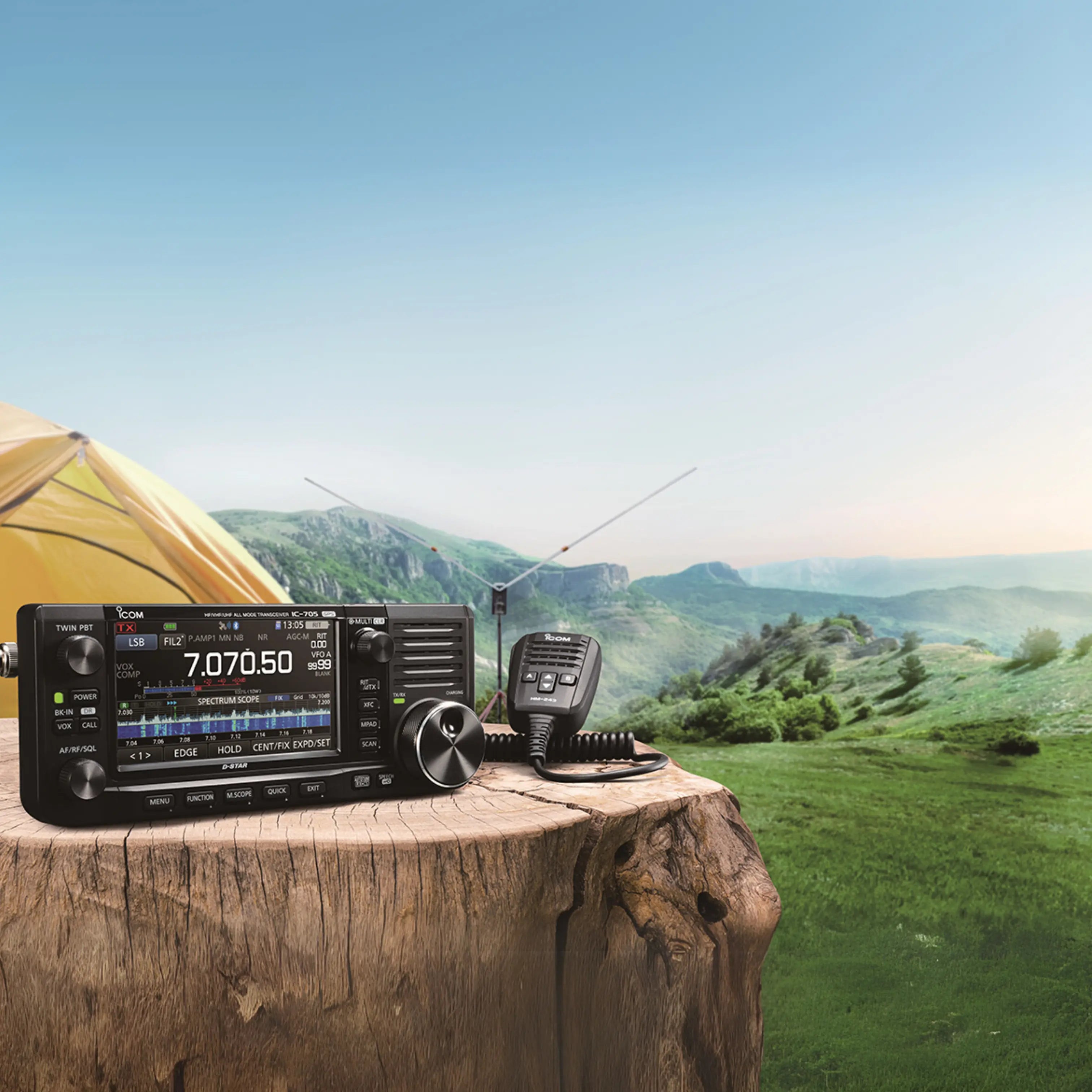 ICOM IC-705 HF/50/144/430 MHz All Mode Portable Transceiver