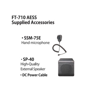 Yaesu FT-710 AESS HF/50 MHz Base/Portable Transceivers w/SP-40 Speaker | RF Communications Product by RFCharge