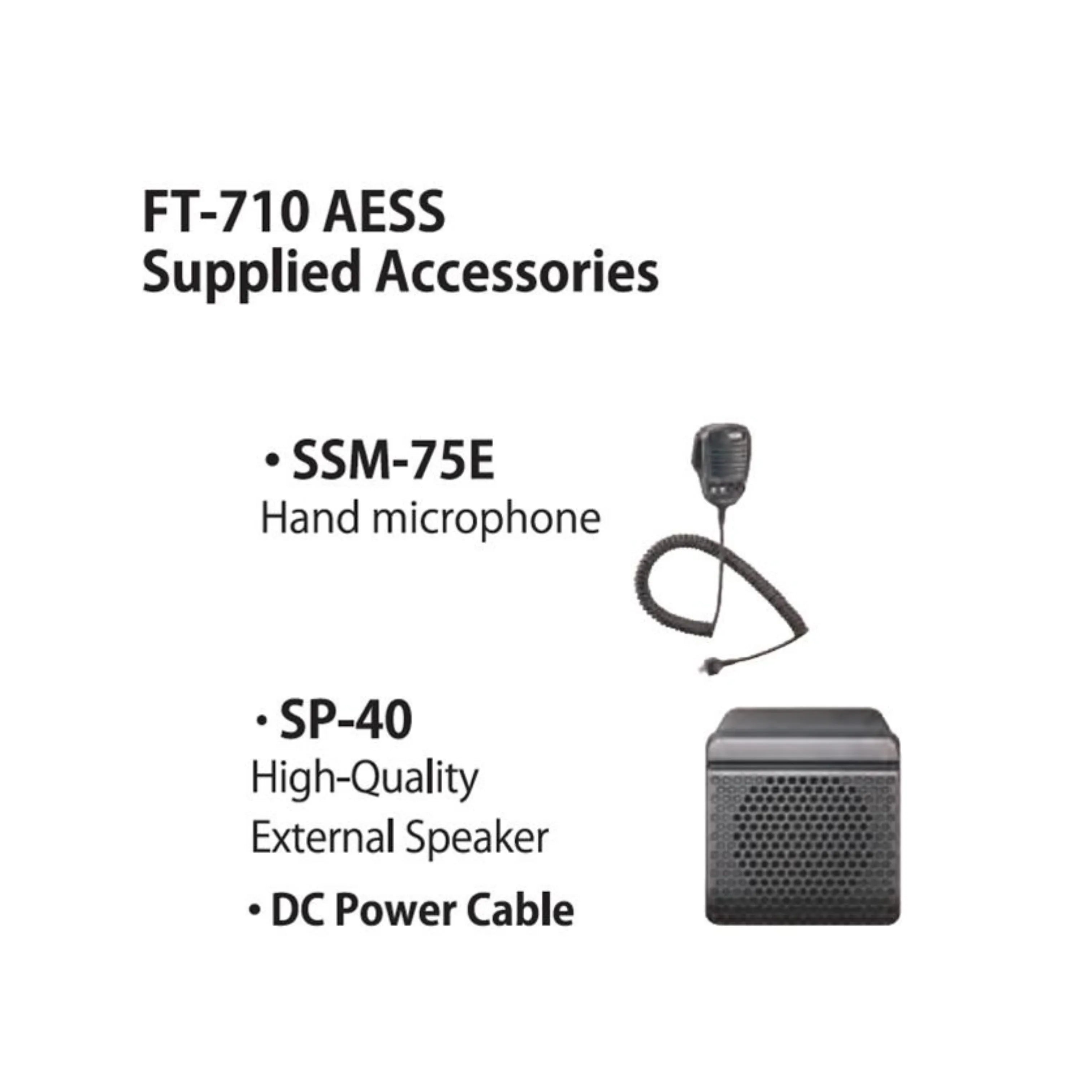 Yaesu FT-710 AESS HF/50 MHz Base/Portable Transceivers w/SP-40 Speaker