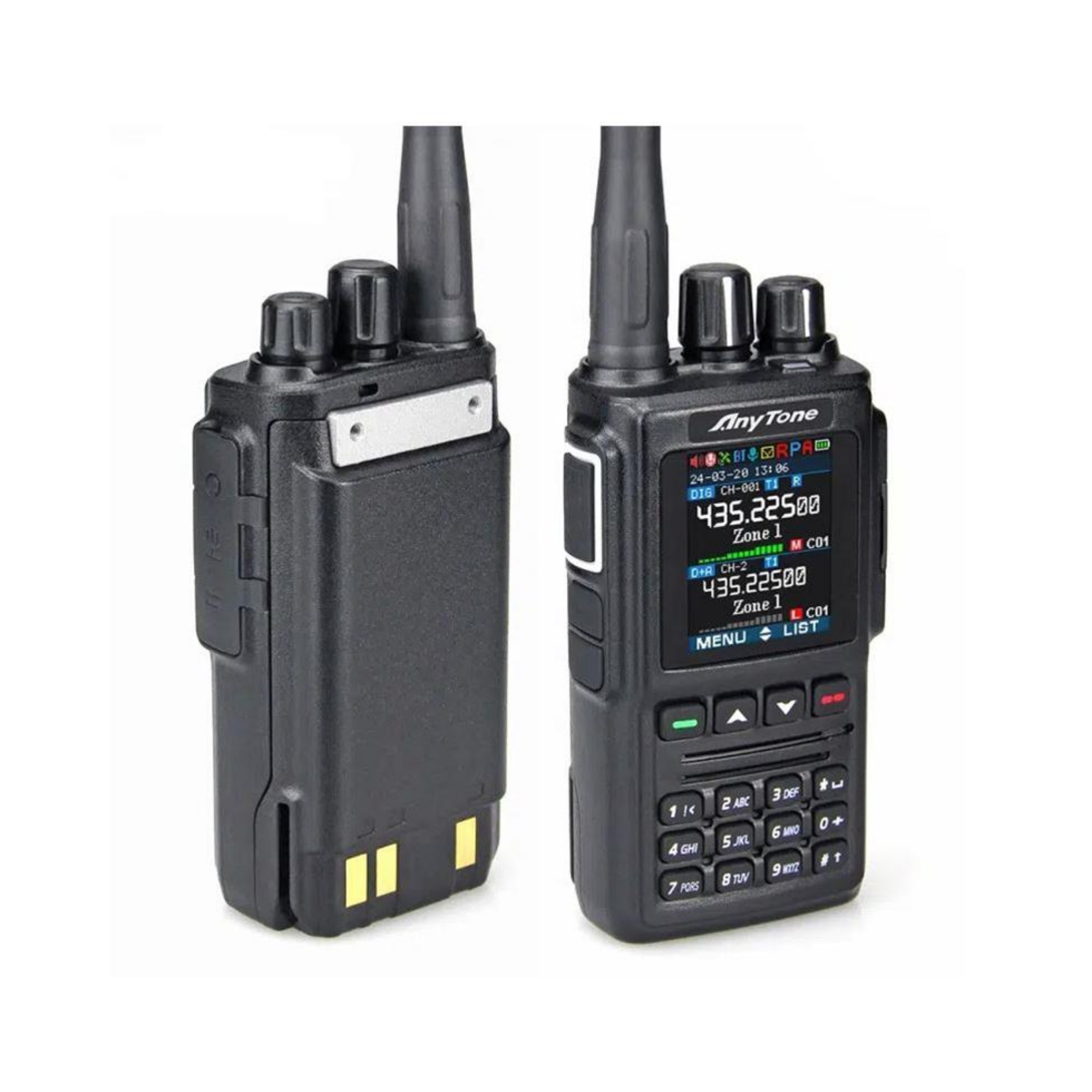 AnyTone AT-D168UV Dual Band DMR Handheld Transceiver - RFCharge