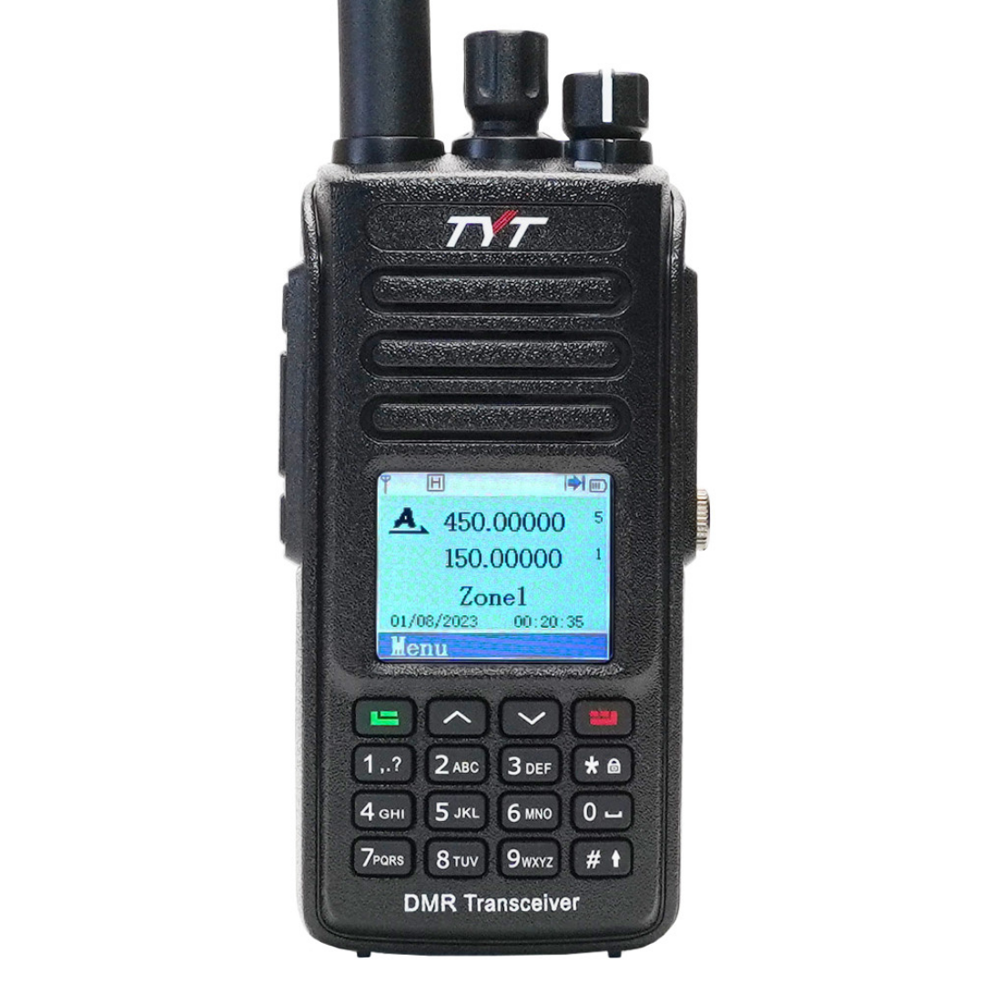 TYT MD-UV390 Plus Dual Band DMR Handheld Transceiver with GPS, AES and IP67 Rating