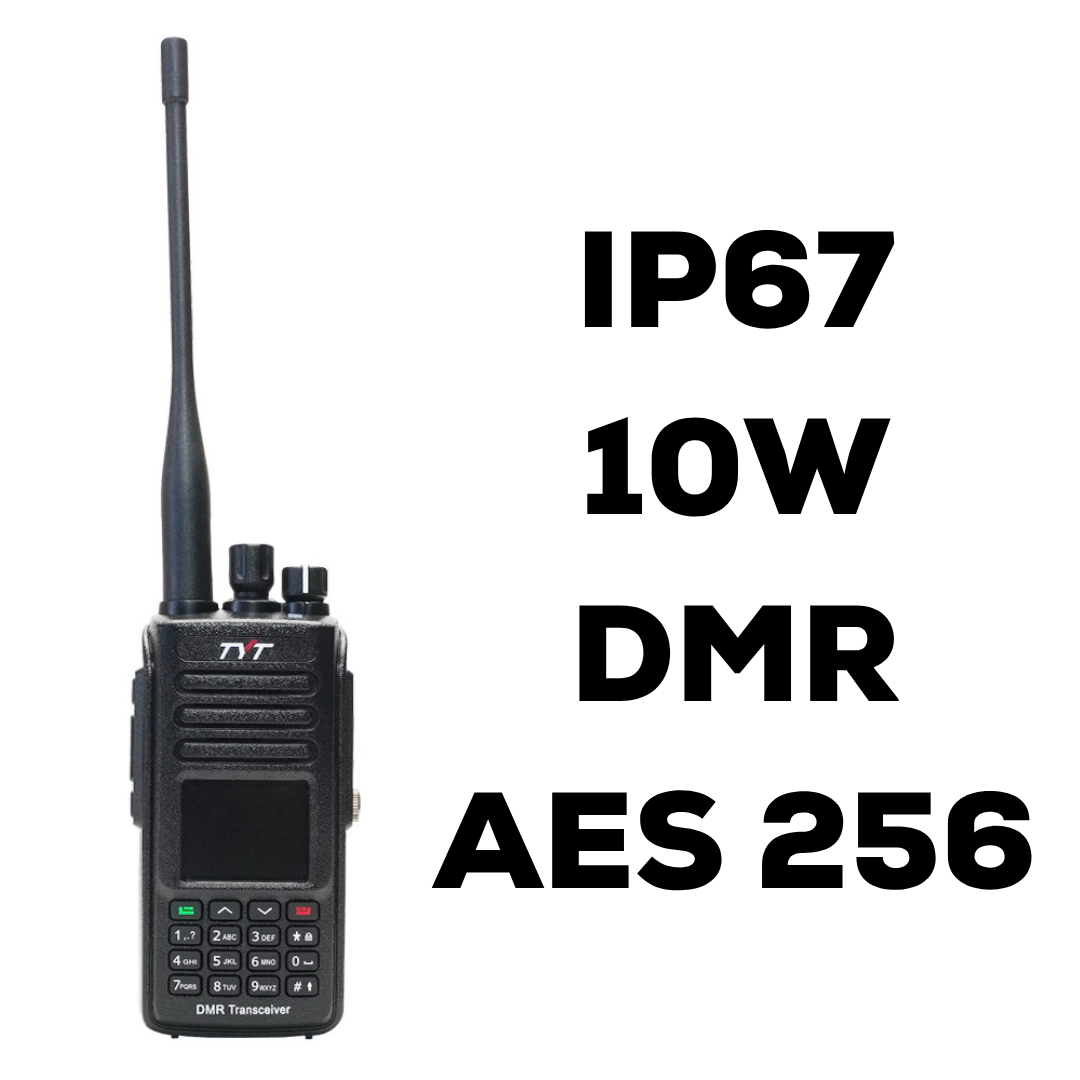 TYT MD-UV390 Plus Dual Band DMR Handheld Transceiver with GPS, AES and IP67 Rating - RFCharge