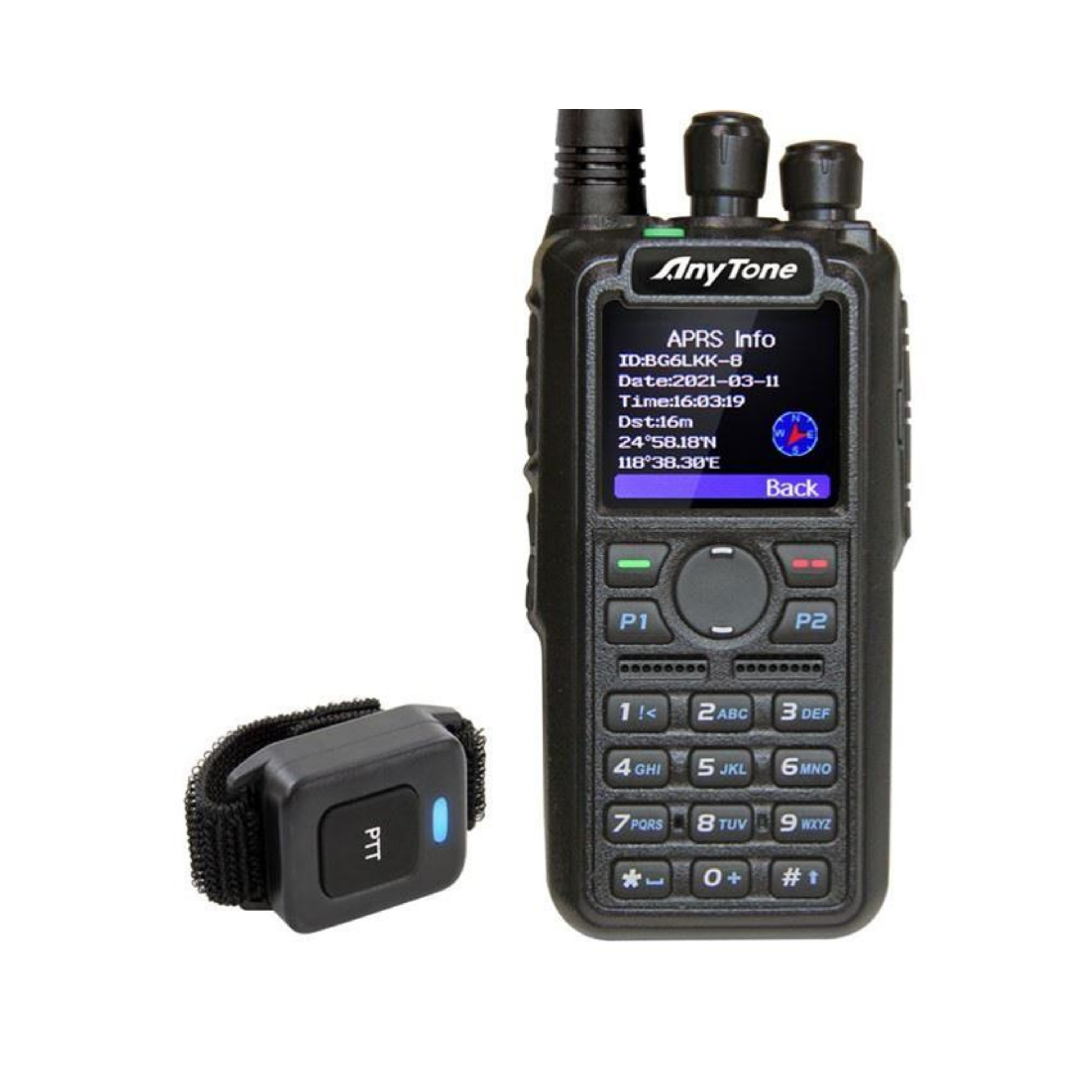 AnyTone AT-D878UV-II Plus Dual Band DMR Handheld Transceiver - RFCharge