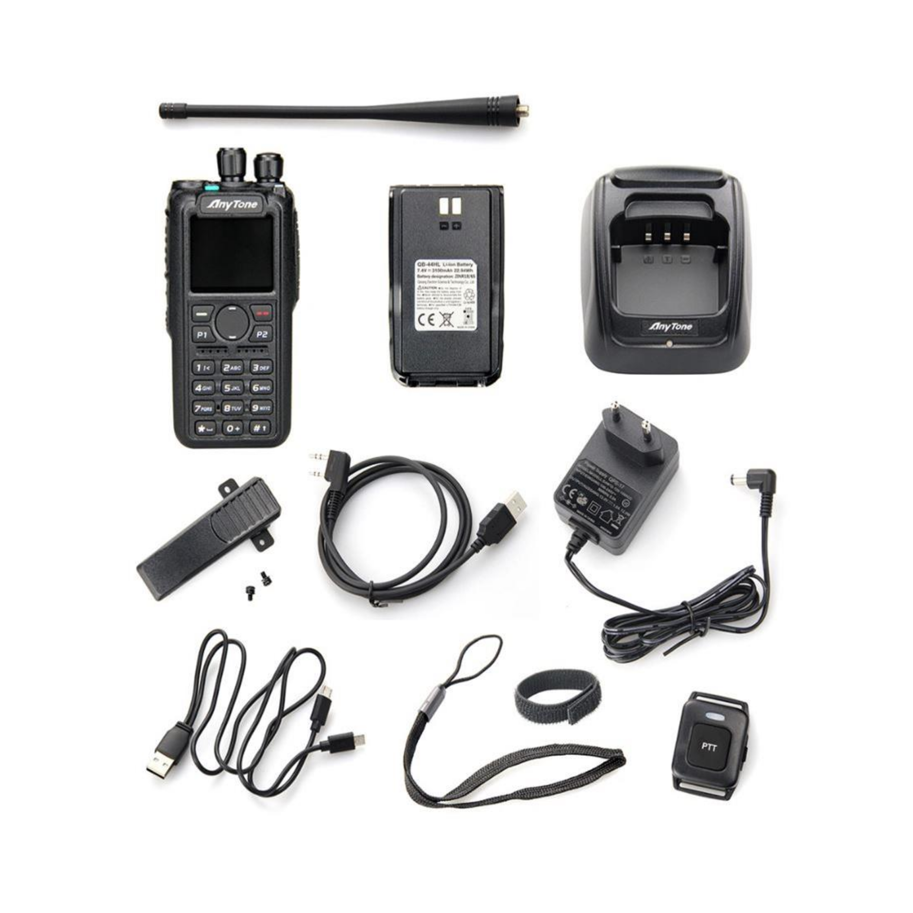 AnyTone AT-D878UV-II Plus Dual Band DMR Handheld Transceiver - RFCharge