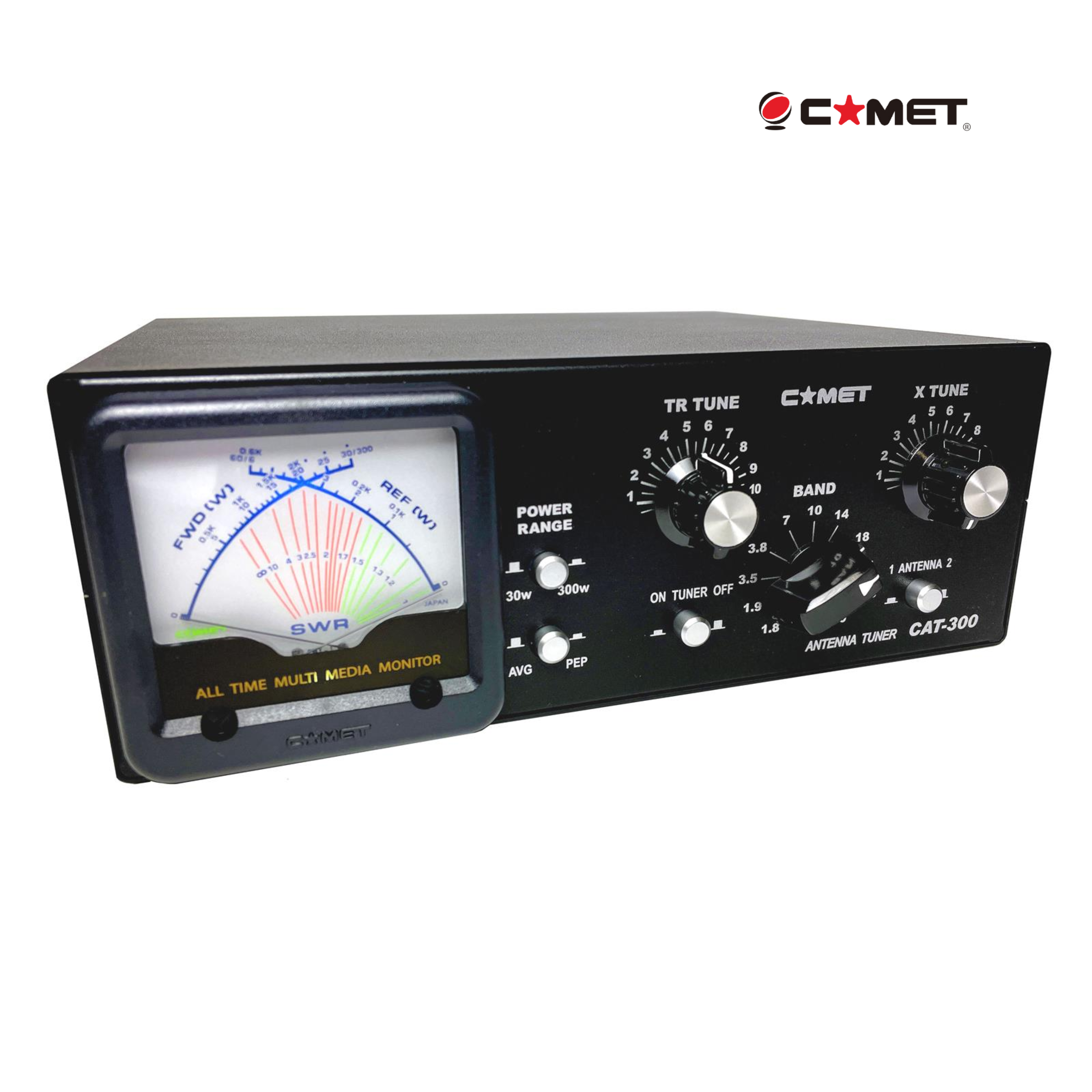 Comet CAT-300 1.8–50 MHz Manual Antenna Tuner