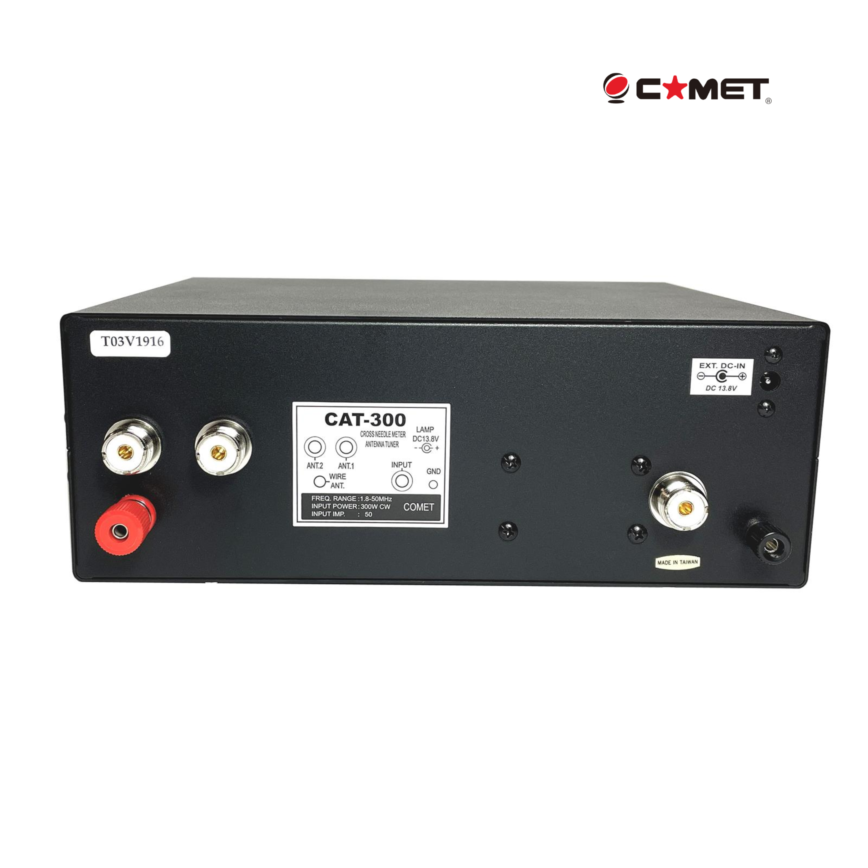 Comet CAT-300 1.8–50 MHz Manual Antenna Tuner