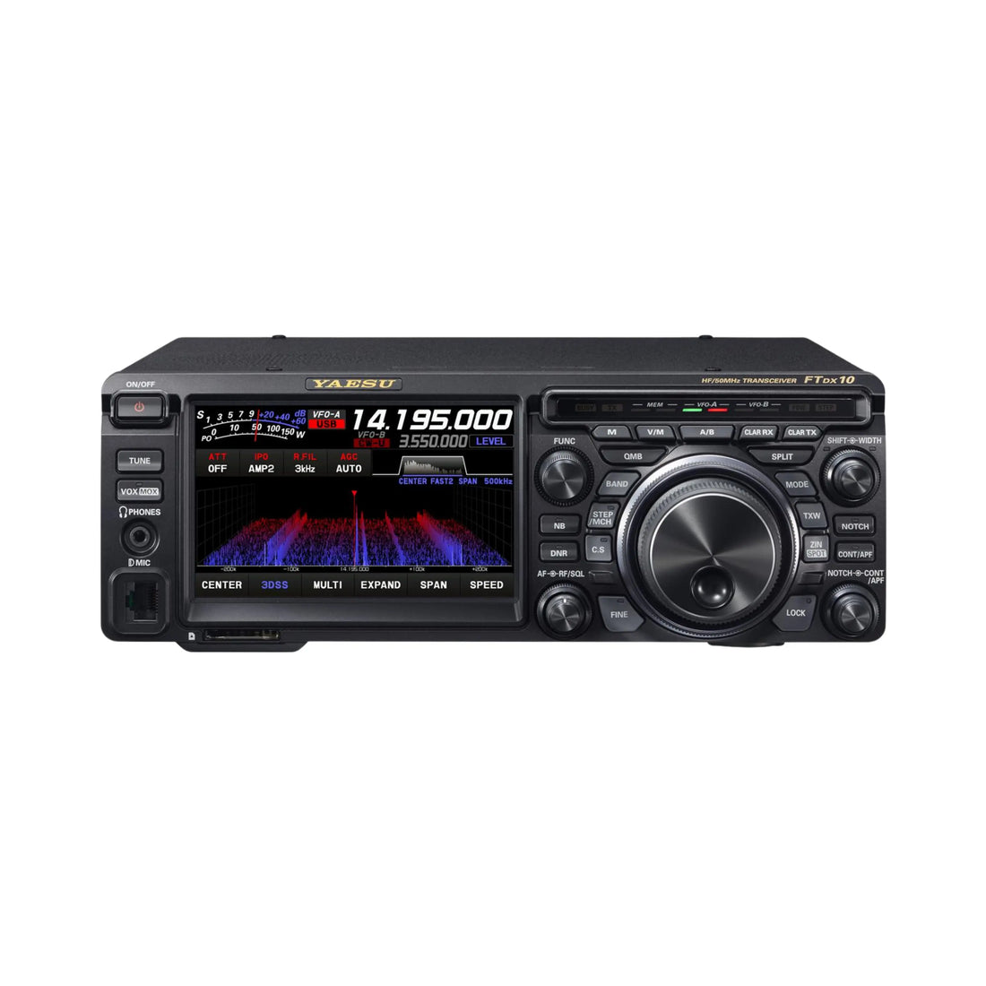 Yaesu FTDX10 Compact HF/50 MHz 100W SDR Transceiver
