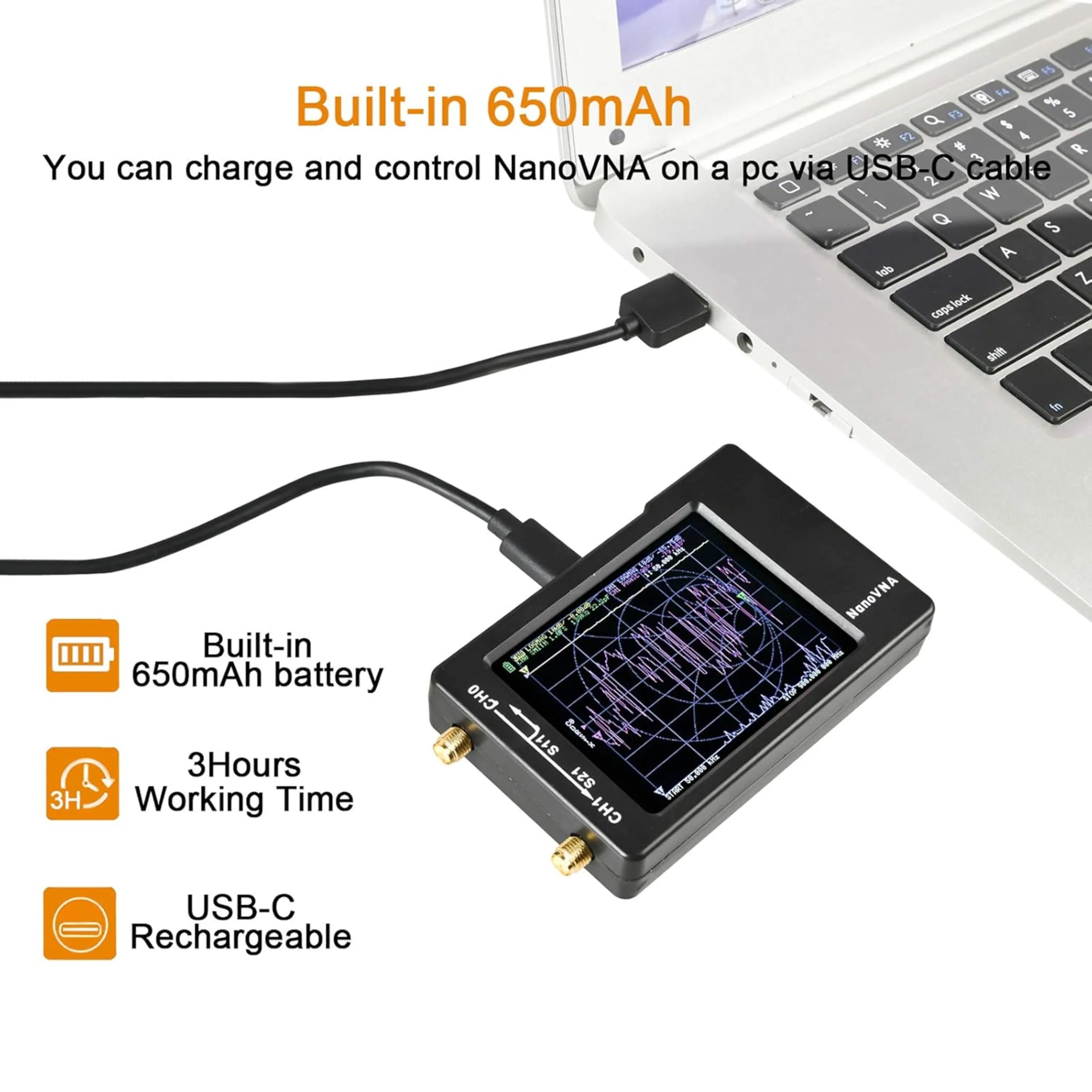 NanoVNA-H Vector Network Analyzer