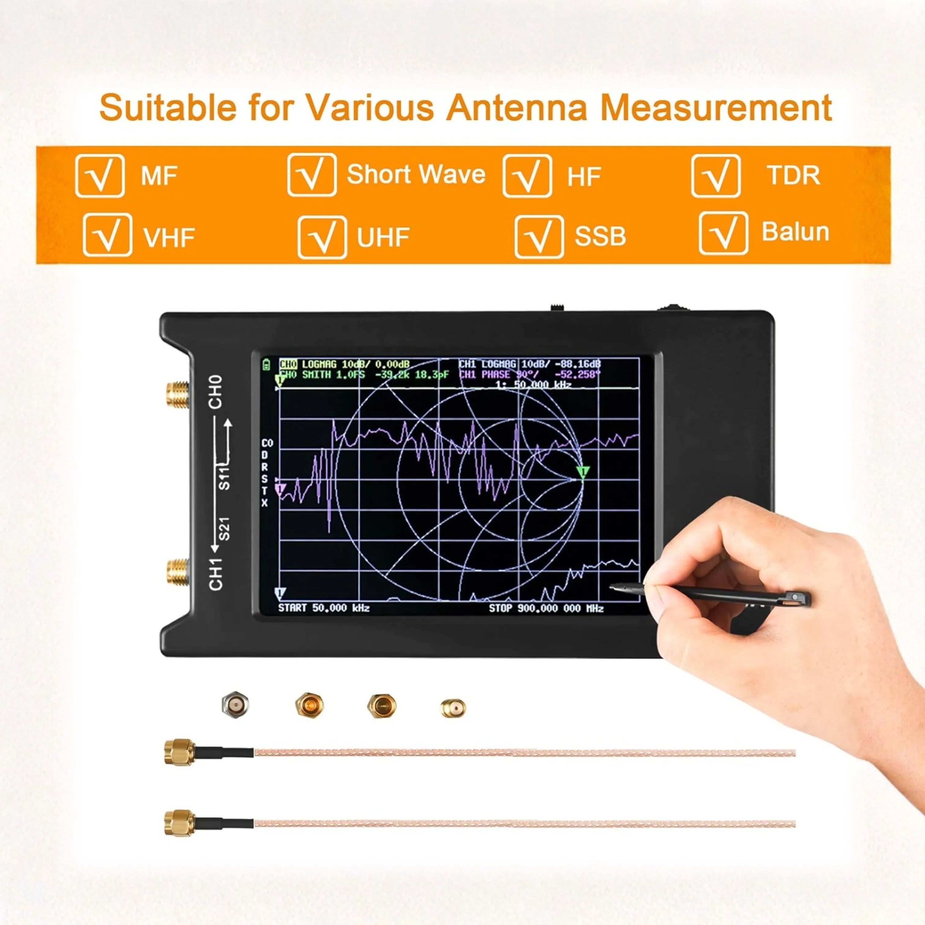 NanoVNA-H4 Vector Network Analyzer